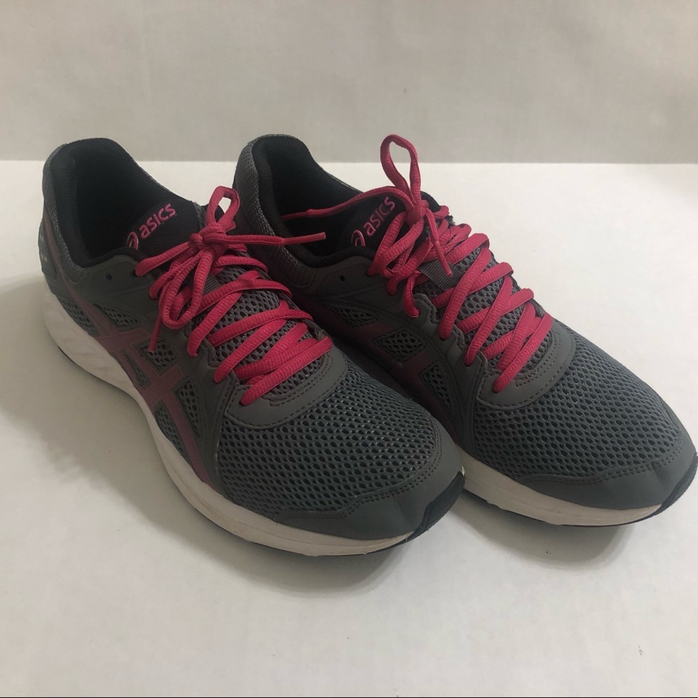 ASICS Womens Jolt 2 Steel Grey/Pink Rave Running Shoes Size 11 (1768262)